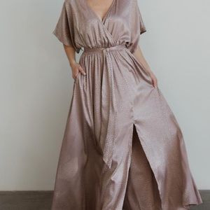 Baltic Børn Savannah Print Kimono Maxi | Dusty Lilac XXL